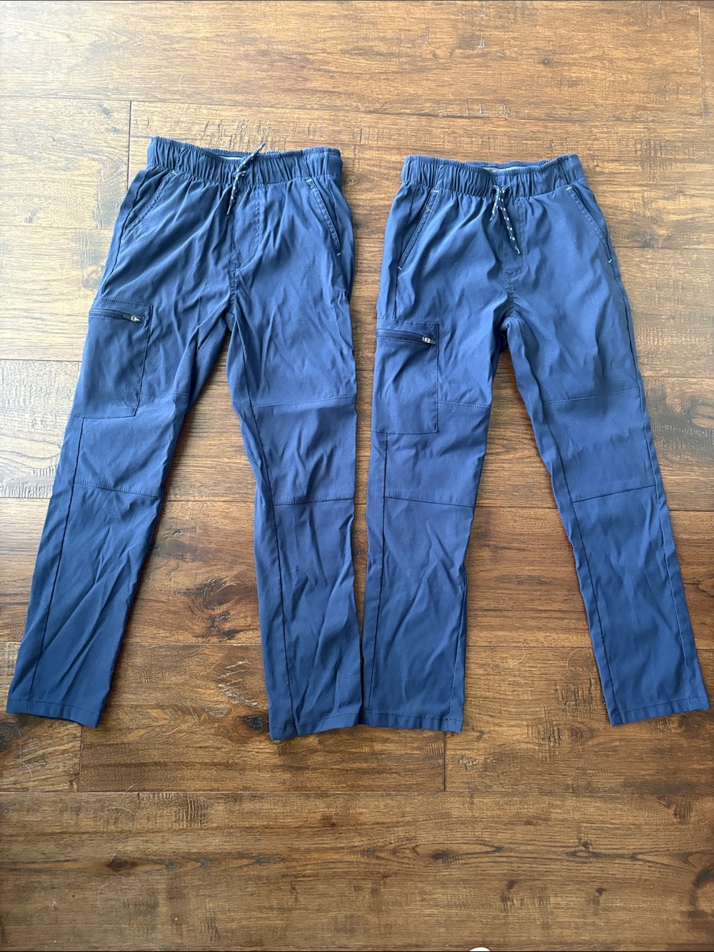 Set of 2 Boys Navy Active Drawstring Pants - Size 7/8 - New, Never Worn!